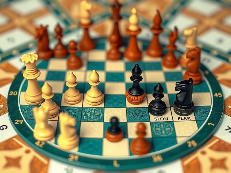 Sanyasi Chess Genius Plus game board with traditional Indian pieces